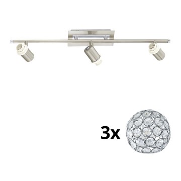 Eglo - LED Spotlight MY CHOICE 3xE14/40W/230V matte chrome
