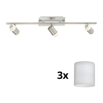 Eglo - LED Spotlight MY CHOICE 3xE14/40W/230V matte chrome/white