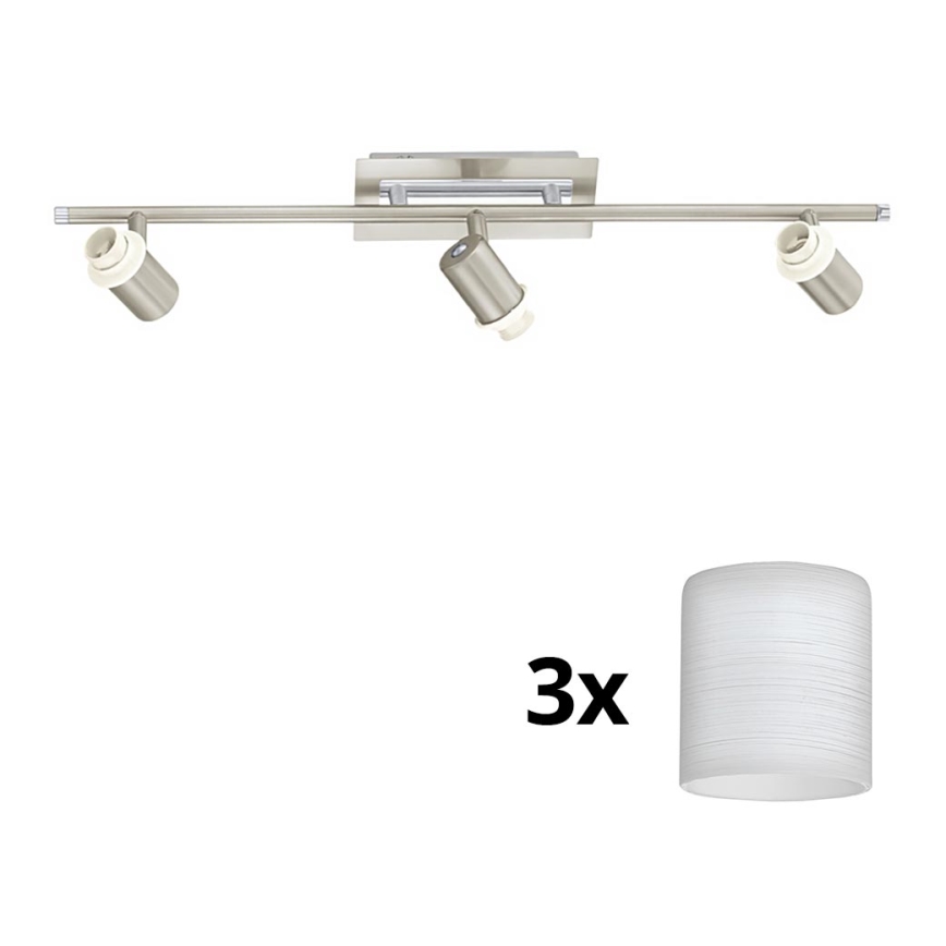 Eglo - LED Spotlight MY CHOICE 3xE14/40W/230V matte chrome/white
