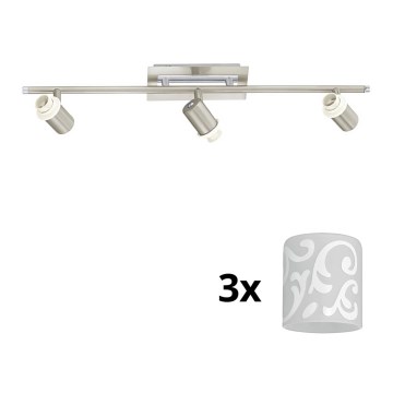 Eglo - LED Spotlight MY CHOICE 3xE14/40W/230V matte chrome/white