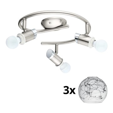 Eglo - LED Spotlight MY CHOICE 3xE14/4W/230V  matte chrome/white/black
