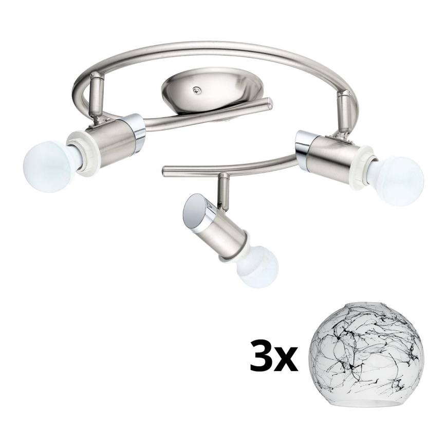 Eglo - LED Spotlight MY CHOICE 3xE14/4W/230V  matte chrome/white/black