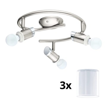 Eglo - LED Spotlight MY CHOICE 3xE14/4W/230V  matte chrome/white