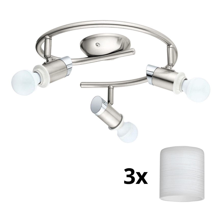 Eglo - LED Spotlight MY CHOICE 3xE14/4W/230V  matte chrome/white
