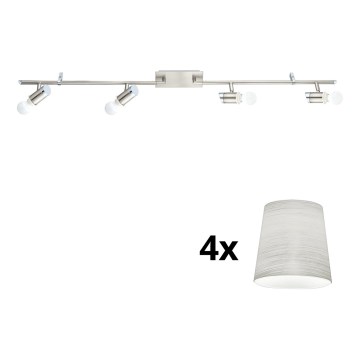 Eglo - LED Spotlight MY CHOICE 4xE14/4W/230V matte chrome/creamy
