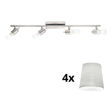 Eglo - LED Spotlight MY CHOICE 4xE14/4W/230V matte chrome/creamy