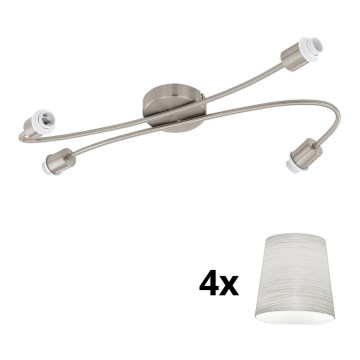 Eglo - LED Spotlight MY CHOICE 4xE14/4W/230V matte chrome/creamy