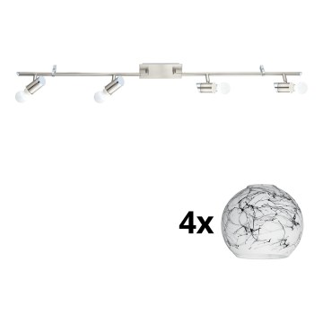 Eglo - LED Spotlight MY CHOICE 4xE14/4W/230V  matte chrome/white/black