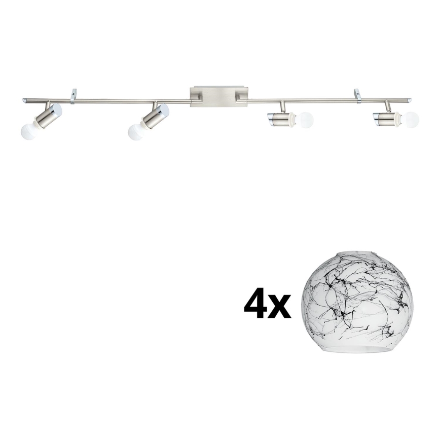 Eglo - LED Spotlight MY CHOICE 4xE14/4W/230V  matte chrome/white/black
