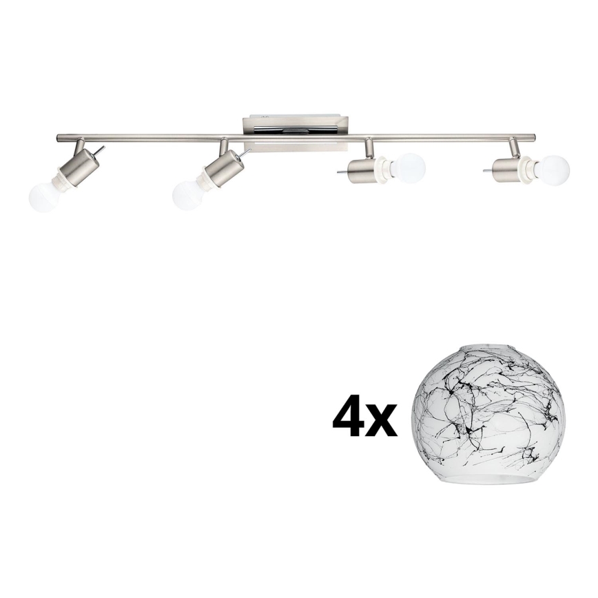 Eglo - LED Spotlight MY CHOICE 4xE14/4W/230V matte chrome/white/black