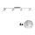 Eglo - LED Spotlight MY CHOICE 4xE14/4W/230V matte chrome/white/black