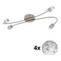 Eglo - LED Spotlight MY CHOICE 4xE14/4W/230V matte chrome/white/black