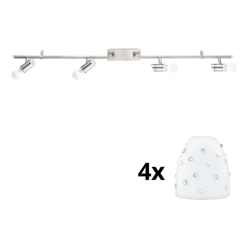 Eglo - LED Spotlight MY CHOICE 4xE14/4W/230V  matte chrome/white