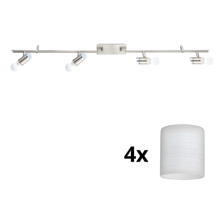 Eglo - LED Spotlight MY CHOICE 4xE14/4W/230V  matte chrome/white
