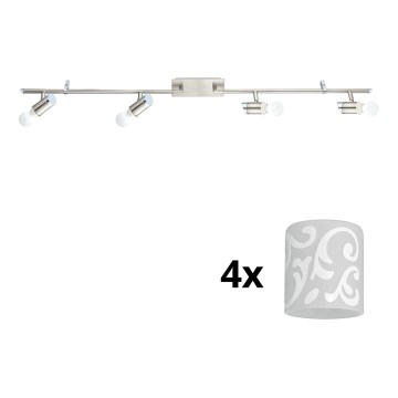 Eglo - LED Spotlight MY CHOICE 4xE14/4W/230V matte chrome/white