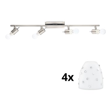 Eglo - LED Spotlight MY CHOICE 4xE14/4W/230V matte chrome/white