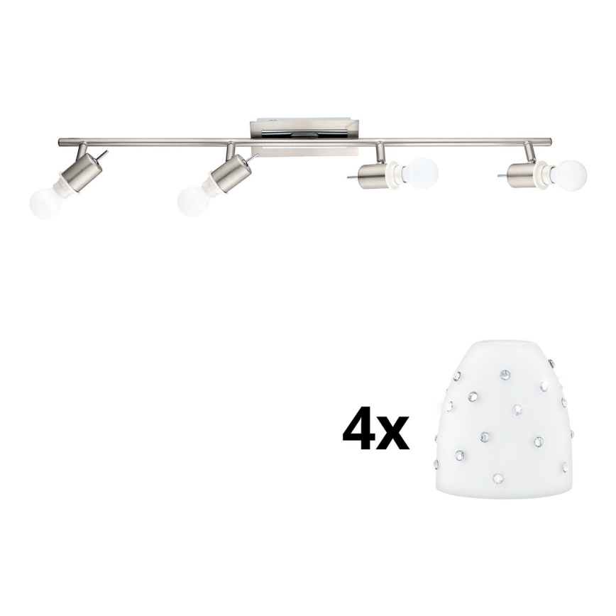 Eglo - LED Spotlight MY CHOICE 4xE14/4W/230V matte chrome/white