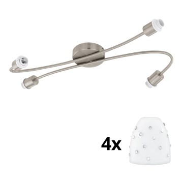 Eglo - LED Spotlight MY CHOICE 4xE14/4W/230V matte chrome/white