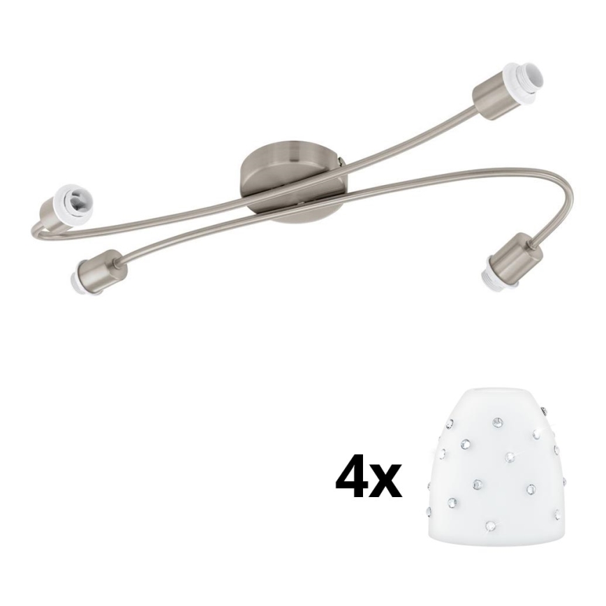 Eglo - LED Spotlight MY CHOICE 4xE14/4W/230V matte chrome/white
