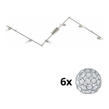 Eglo - LED Spotlight MY CHOICE 6xE14/4W/230V matte chrome