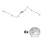 Eglo - LED Spotlight MY CHOICE 6xE14/4W/230V matte chrome/white/black