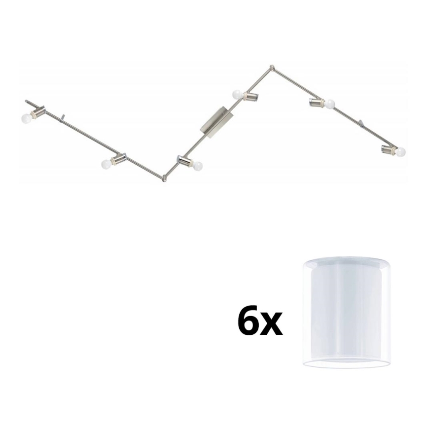 Eglo - LED Spotlight MY CHOICE 6xE14/4W/230V matte chrome/white