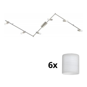 Eglo - LED Spotlight MY CHOICE 6xE14/4W/230V matte chrome/white