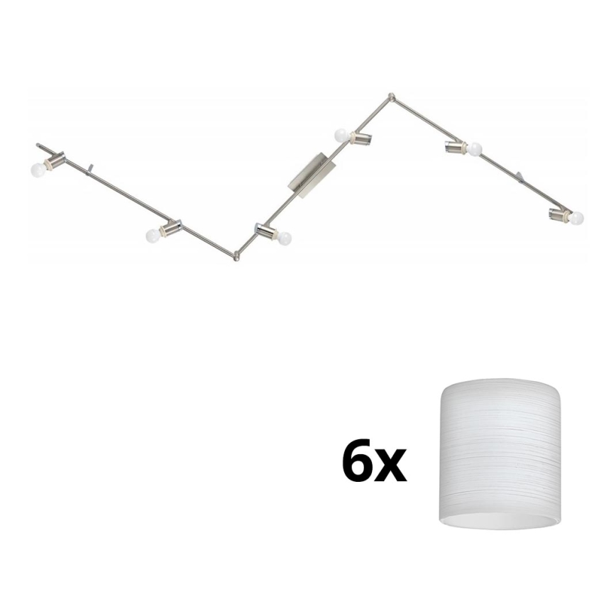 Eglo - LED Spotlight MY CHOICE 6xE14/4W/230V matte chrome/white