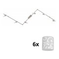 Eglo - LED Spotlight MY CHOICE 6xE14/4W/230V matte chrome/white