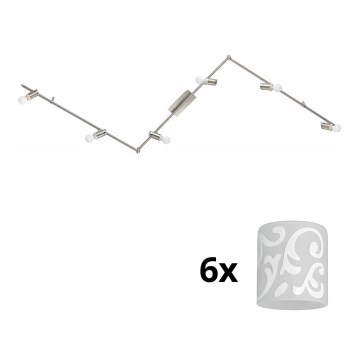 Eglo - LED Spotlight MY CHOICE 6xE14/4W/230V matte chrome/white
