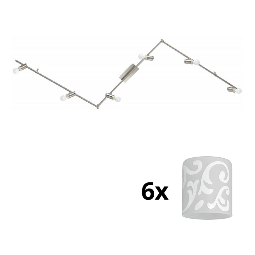 Eglo - LED Spotlight MY CHOICE 6xE14/4W/230V matte chrome/white