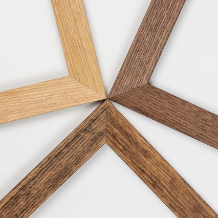 Eglo - LED Surface-Mounted Panel SALOBRENA WOOD LED/31W/230V 64x64 cm brown