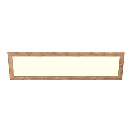 Eglo - LED Surface-mounted panel SALOBRENA-RW WOOD LED/34W/230V 2700/4000K 124x34 cm brown