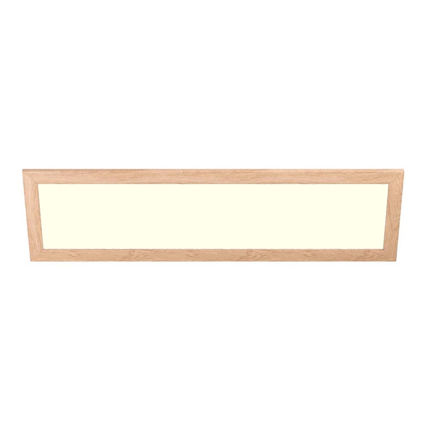 Eglo - LED Surface-mounted panel SALOBRENA-RW WOOD LED/34W/230V 2700/4000K 124x34 cm brown