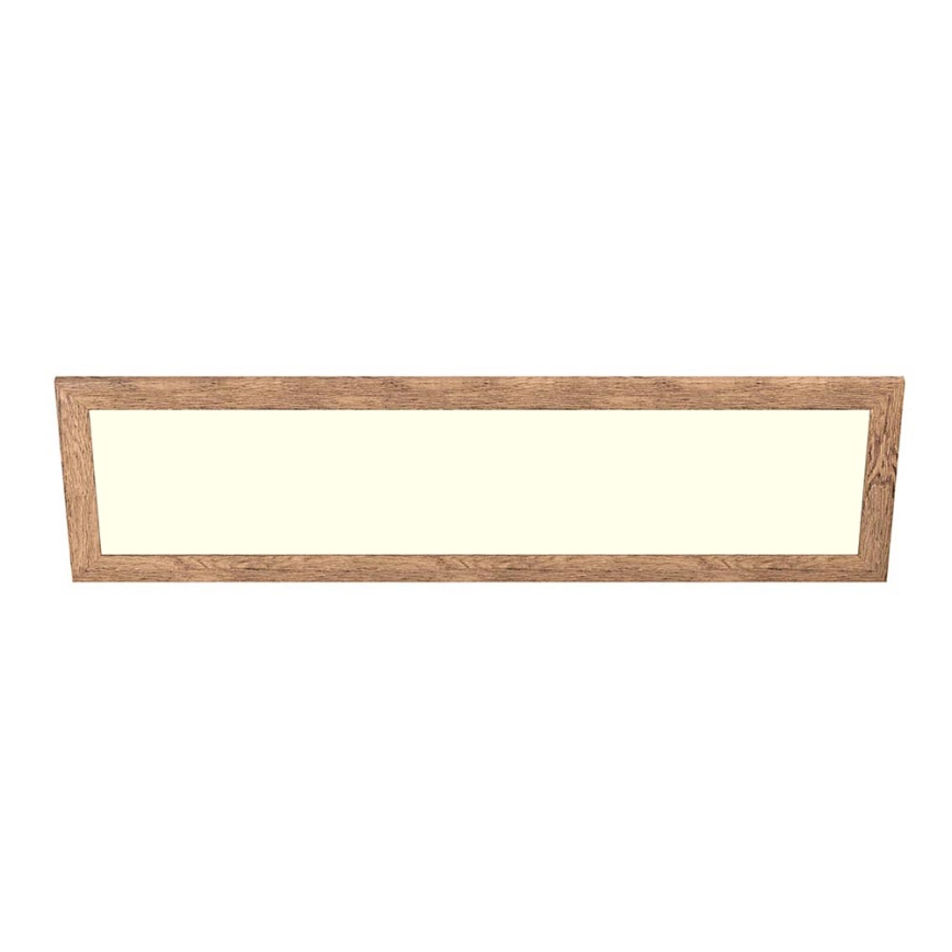 Eglo - LED Surface-mounted panel SALOBRENA-RW WOOD LED/34W/230V 2700/4000K 124x34 cm brown