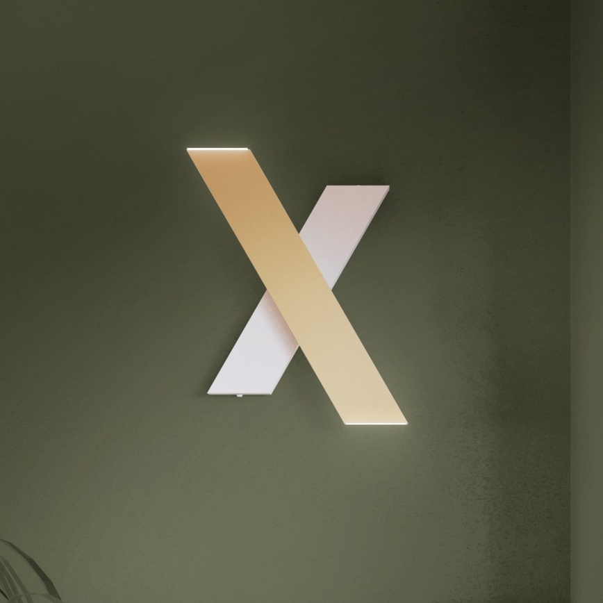 Eglo - LED Wall light 2xLED/5W/230V 3000K gold/white