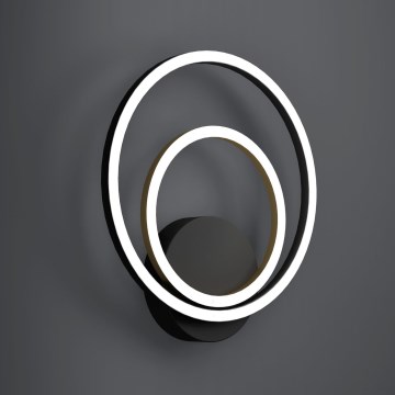 Eglo - LED Wall light LED/12W/230V 3000K + 4xLED/2,1W 3000K black