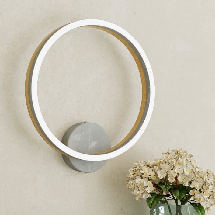 Eglo - LED Wall light LED/12W/230V 3000K grey/oak