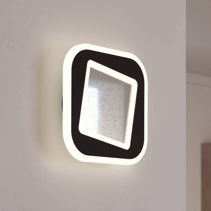 Eglo - LED Wall light LED/12W/230V 4000K black