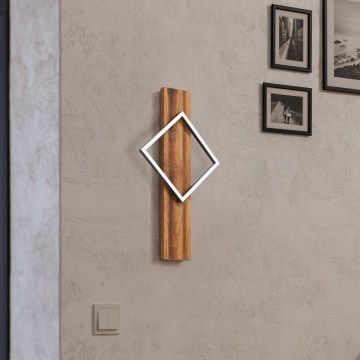 Eglo - LED Wall Light LED/13W/230V Black/Brown