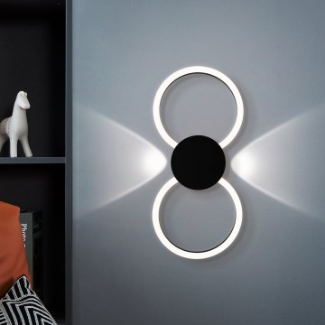 Eglo - LED Wall Light LED/20W/230V + LED/0.91W black