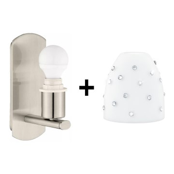 Eglo - LED Wall light MY CHOICE 1xE14/4W/230V matte chrome/white