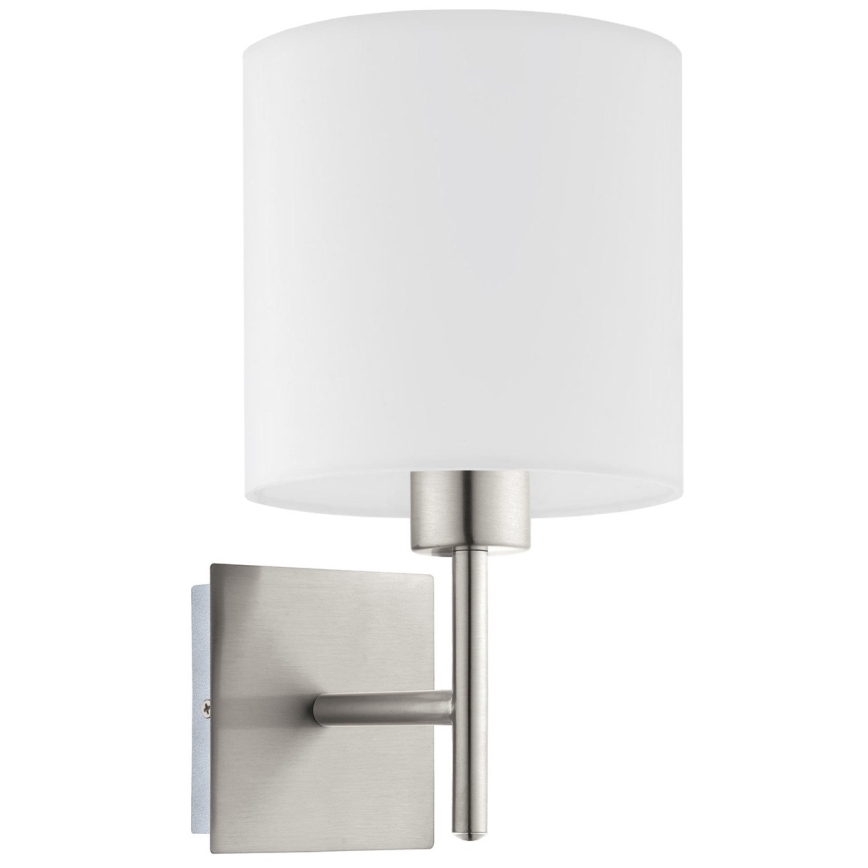 Eglo - LED Wall light TUNJA 1xE27/60W/230V matte chrome/white