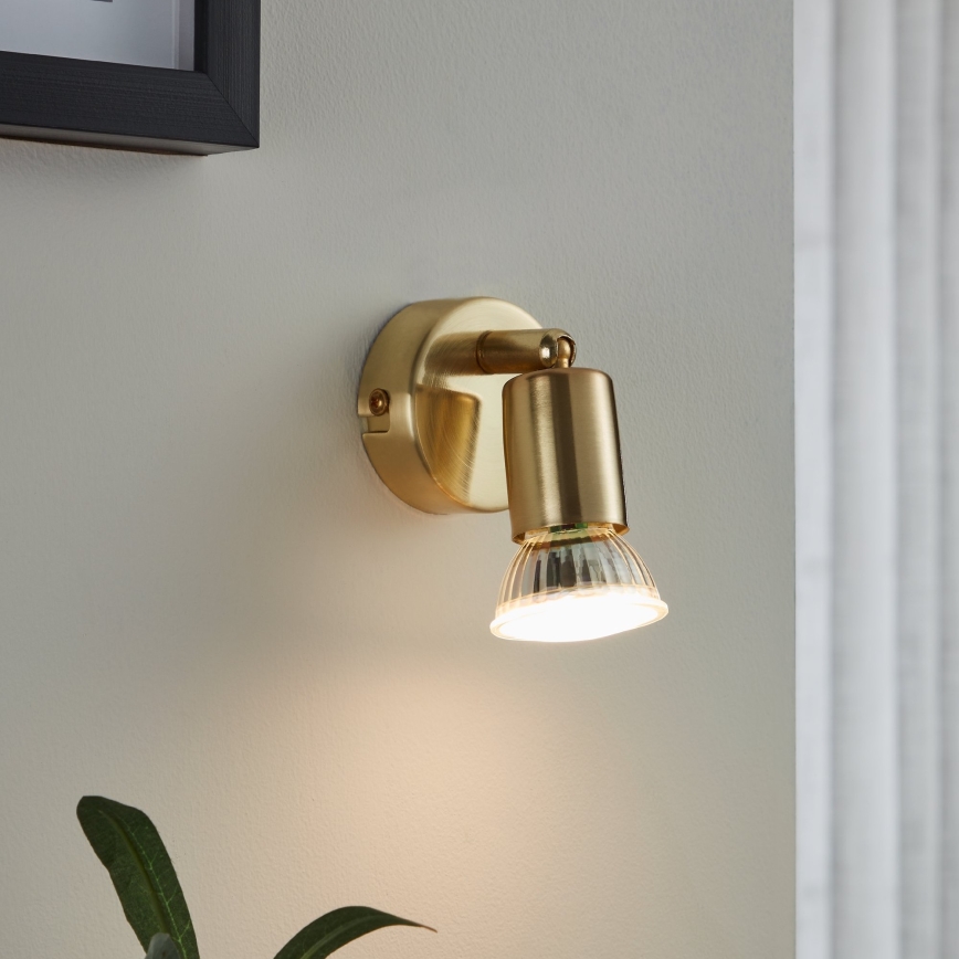 Eglo - LED Wall spotlight 1xGU10/2,8W/230V 3000K gold