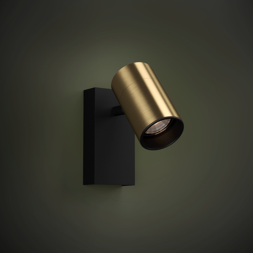 Eglo - LED Wall spotlight 1xGU10/4,5W/230V 3000K black/gold