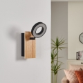 Eglo - LED Wall Spotlight LED/4.2W/230V Black/Brown