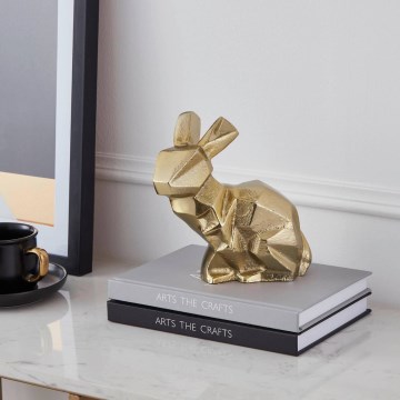 Eglo - Metal decoration 17,5x16 cm rabbit/gold