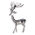 Eglo - Metal decoration 40x24,5 cm reindeer/shiny chrome