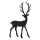 Eglo - Metal decoration 44x27 cm reindeer/black