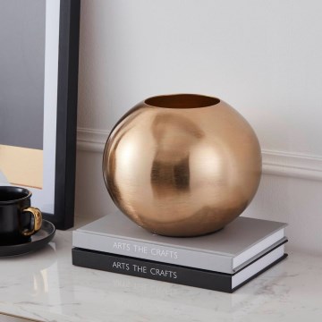 Eglo - Metal vase 16,5x18 cm gold